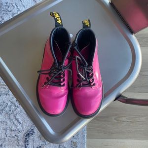 Dr Martens hot pink boots
